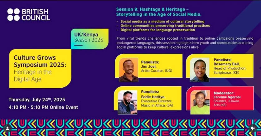Hashtags and Heritage: Culture grows symposium Uk /Kenya 2025